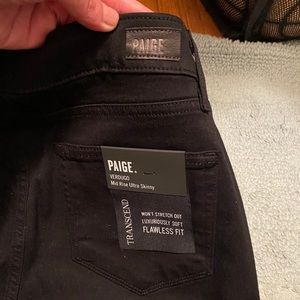 Paige Verdugo Mid Rise Skinny 29 Black